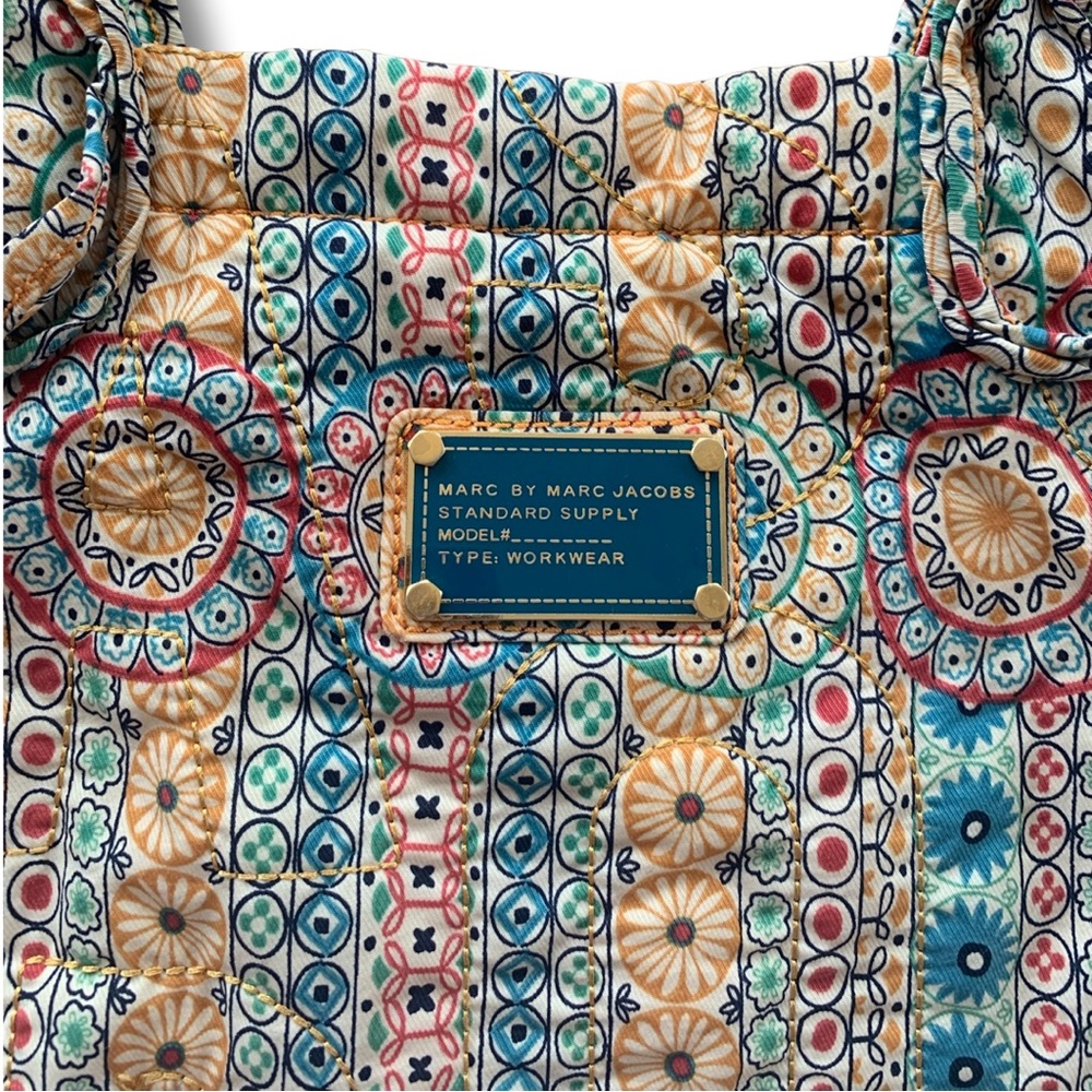 Marc By Marc Jacobs Standard Supply Workwear Multicolor Floral Quilted Tote Bag - Picture 2 of 5